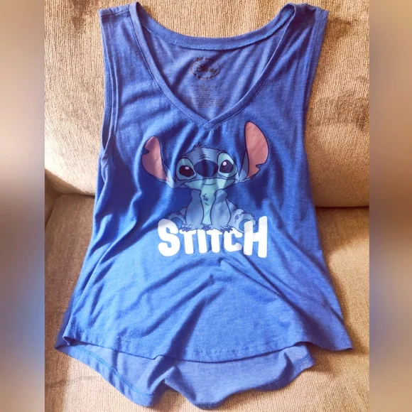 Stitch Asymmetrical Tank Top - Picture 2 of 3